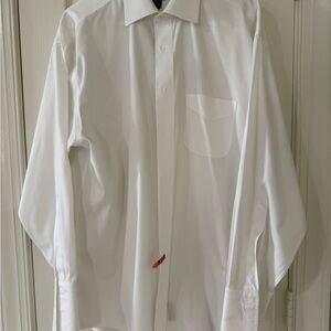 Jos. A. Bank Crisp White Dress Shirt w French Cuffs